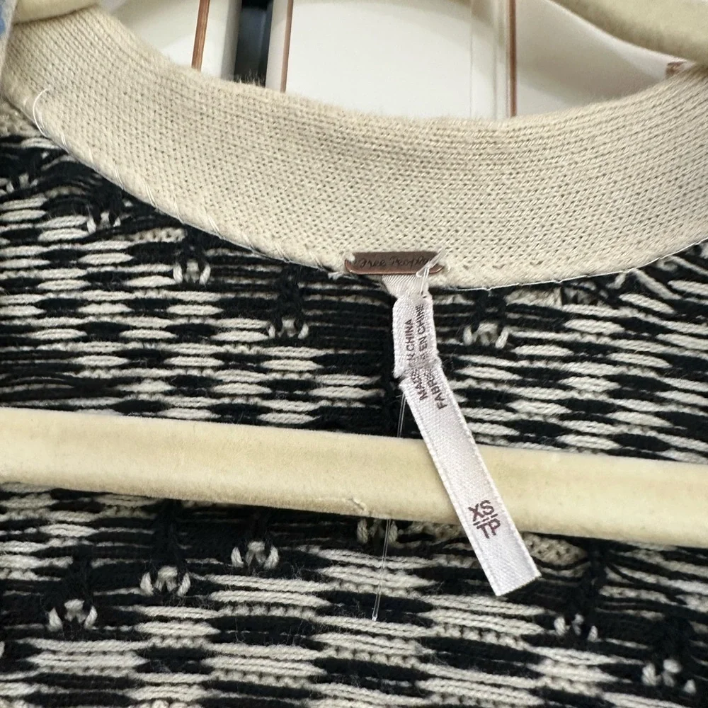 FREE PEOPLE Patchwork Sweater Dress Mulitcolored